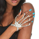 Props Gift Fun night party
 Party Punk Finger Bracelet Gothic Skull Skeleton Bone Hand Finger Bracelet - THE PLACE TO BE !!