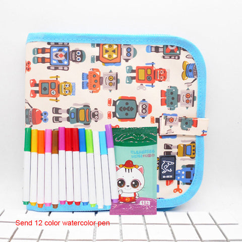 Childrens painting this magical movable tiny blackboard inventive graffiti painting water chalk erasable painting kindergarten gifts