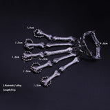 Props Gift Fun night party
 Party Punk Finger Bracelet Gothic Skull Skeleton Bone Hand Finger Bracelet - THE PLACE TO BE !!