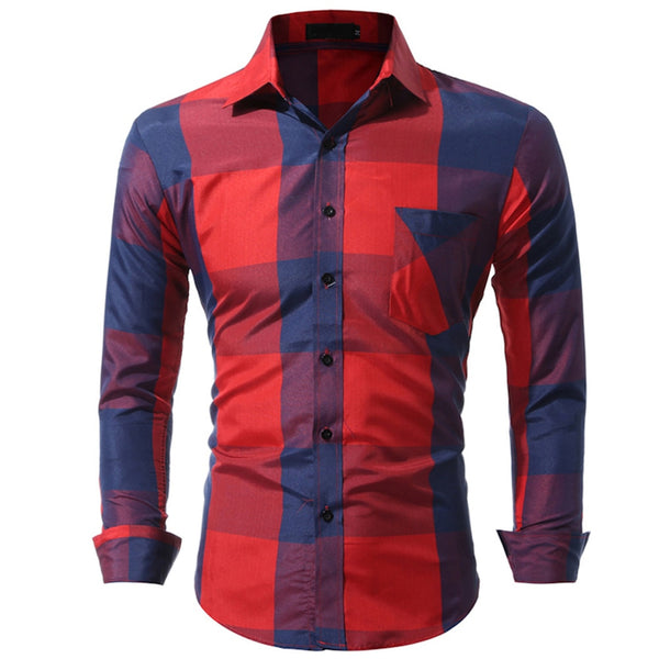 Men Casual Full Sleeve Plaid Cotton Shirts