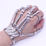 Props Gift Fun night party
 Party Punk Finger Bracelet Gothic Skull Skeleton Bone Hand Finger Bracelet - THE PLACE TO BE !!
