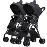 Fast shipping! Twin baby strollers ultra light portable can sit and lie detachable folding double pram can be on plane umbrellas - THE PLACE TO BE !!