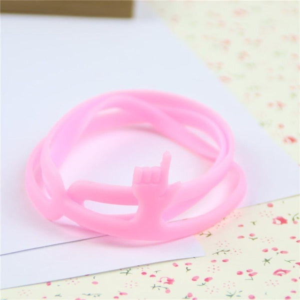 Hot Sale New Cute Silicone Finger Pointing Bookmark Book Mark Office Supply Funny Gift Drop Shipping