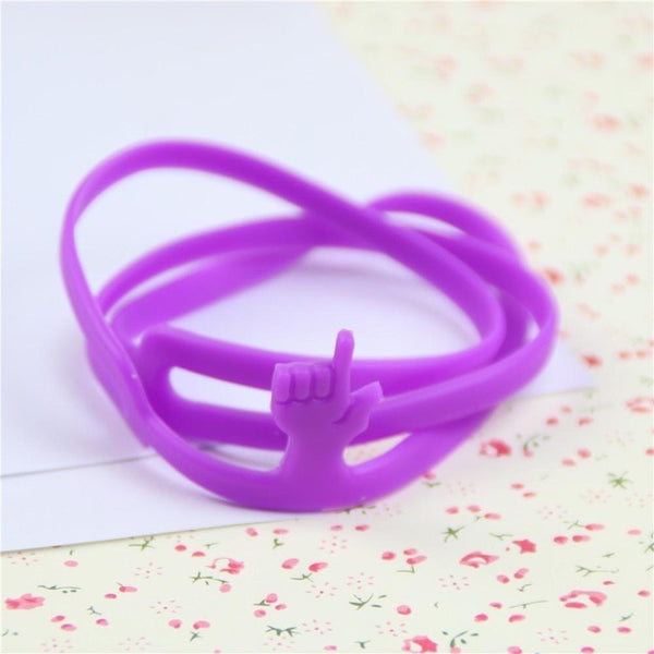 Hot Sale New Cute Silicone Finger Pointing Bookmark Book Mark Office Supply Funny Gift Drop Shipping