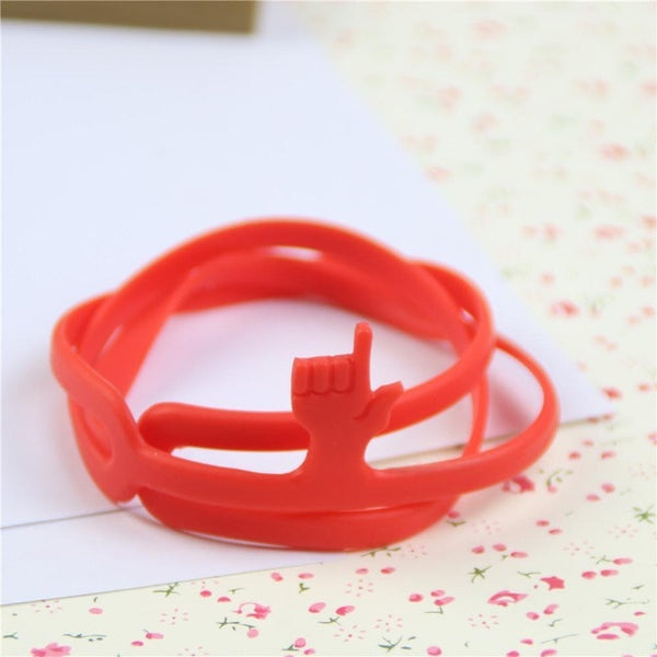 Hot Sale New Cute Silicone Finger Pointing Bookmark Book Mark Office Supply Funny Gift Drop Shipping