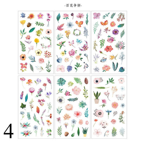 6Sheets/Pack Kawaii Stationery Stickers Cute Whale Stickers Lovely Paper Stickers For Kids DIY Diary Scrapbooking Photo Ablums