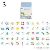 50Pcs Cute Plant Stationery Stickers Kawaii Drink Stickers Paper Adhesive Stickers For Kids DIY Scrapbooking Diary Photos Albums