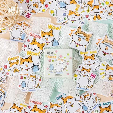 45pcs/box Japanese View Label Stickers Set Decorative Stationery Stickers Scrapbooking Diy Diary Album Stick Label