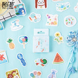 45pcs/box Japanese View Label Stickers Set Decorative Stationery Stickers Scrapbooking Diy Diary Album Stick Label