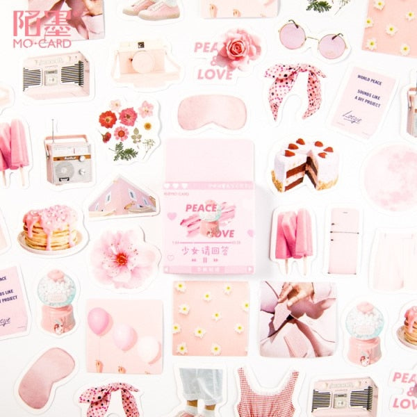 45pcs/box Japanese View Label Stickers Set Decorative Stationery Stickers Scrapbooking Diy Diary Album Stick Label