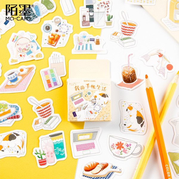 45pcs/box Japanese View Label Stickers Set Decorative Stationery Stickers Scrapbooking Diy Diary Album Stick Label