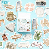 45pcs/box Japanese View Label Stickers Set Decorative Stationery Stickers Scrapbooking Diy Diary Album Stick Label