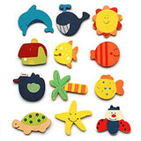 1Set Wooden Refrigerator Magnet Fridge Stickers Animal Cartoon Alphabet Numbers Colorful Kids Toys for Children Baby Educational