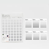 Mohamm Kawaii Base Material Dot Series Cute Sticker Custom Stickers Diary Stationary Flakes Scrapbook DIY Decorative Stickers