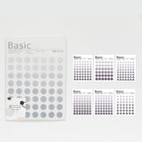 Mohamm Kawaii Base Material Dot Series Cute Sticker Custom Stickers Diary Stationary Flakes Scrapbook DIY Decorative Stickers