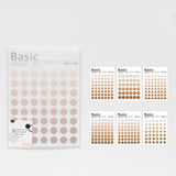 Mohamm Kawaii Base Material Dot Series Cute Sticker Custom Stickers Diary Stationary Flakes Scrapbook DIY Decorative Stickers