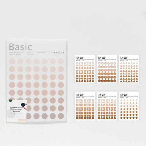 Mohamm Kawaii Base Material Dot Series Cute Sticker Custom Stickers Diary Stationary Flakes Scrapbook DIY Decorative Stickers