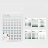 Mohamm Kawaii Base Material Dot Series Cute Sticker Custom Stickers Diary Stationary Flakes Scrapbook DIY Decorative Stickers