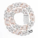 JINAO 16mm&20mm Miami New Box Clasp Cuban Link Chain Gold Silver Necklace Iced Out Cubic Zirconia Bling Hip hop for Men Jewelry - THE PLACE TO BE !!