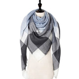 Winter Cashmere Scarf Women Scarf Plaid Blanket 2019 New Designer Female Triangle Pashmina Shawls and Scarves 140*140*210cm - THE PLACE TO BE !!