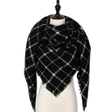 Winter Cashmere Scarf Women Scarf Plaid Blanket 2019 New Designer Female Triangle Pashmina Shawls and Scarves 140*140*210cm - THE PLACE TO BE !!