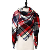 Winter Cashmere Scarf Women Scarf Plaid Blanket 2019 New Designer Female Triangle Pashmina Shawls and Scarves 140*140*210cm - THE PLACE TO BE !!