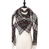 Winter Cashmere Scarf Women Scarf Plaid Blanket 2019 New Designer Female Triangle Pashmina Shawls and Scarves 140*140*210cm - THE PLACE TO BE !!