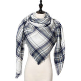 Winter Cashmere Scarf Women Scarf Plaid Blanket 2019 New Designer Female Triangle Pashmina Shawls and Scarves 140*140*210cm - THE PLACE TO BE !!