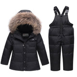 Russian Winter Suits for Boys Girls 2019 Ski Suit Children Clothing Set Baby Duck Down Jacket Coat + Overalls Warm Kids Snowsuit - THE PLACE TO BE !!