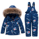 Russian Winter Suits for Boys Girls 2019 Ski Suit Children Clothing Set Baby Duck Down Jacket Coat + Overalls Warm Kids Snowsuit - THE PLACE TO BE !!