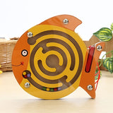 Baby Wooden Toys Maze Game toy Monterey Shuttle Early Learning Magnetic Puzzle Snail Monkey Labyrinth For Baby toys 0-12months