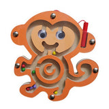 Baby Wooden Toys Maze Game toy Monterey Shuttle Early Learning Magnetic Puzzle Snail Monkey Labyrinth For Baby toys 0-12months