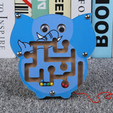 Baby Wooden Toys Maze Game toy Monterey Shuttle Early Learning Magnetic Puzzle Snail Monkey Labyrinth For Baby toys 0-12months