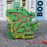 Baby Wooden Toys Maze Game toy Monterey Shuttle Early Learning Magnetic Puzzle Snail Monkey Labyrinth For Baby toys 0-12months