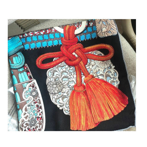 Luxury Silk Scarf For Women Cashmere Hijab Scarfs Kerchief 140*140cm Square Shawls Neckerchief Headband Scarves For Ladies 2019