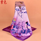 Fashion Scarves For Women Shawl Print Silk Satin Scarf Female 90cmx90cm Luxury Brand Square Hijab Shawls Head Scarfs for Ladies - THE PLACE TO BE !!