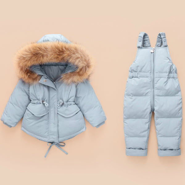 2019 Winter Jacket Kids Overalls for Girls Boys Kids Snowsuit Baby Boy Girl Coat Down Jackets Toddler New Year Clothing Set