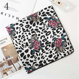 50*50cm Satin Silk Scarf Fashion Women Neck Scarf Print Square Flight Attendants Handkerchief Rings Lady Hair Scarf - THE PLACE TO BE !!