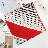 50*50cm Satin Silk Scarf Fashion Women Neck Scarf Print Square Flight Attendants Handkerchief Rings Lady Hair Scarf - THE PLACE TO BE !!