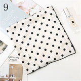 50*50cm Satin Silk Scarf Fashion Women Neck Scarf Print Square Flight Attendants Handkerchief Rings Lady Hair Scarf - THE PLACE TO BE !!