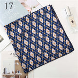 50*50cm Satin Silk Scarf Fashion Women Neck Scarf Print Square Flight Attendants Handkerchief Rings Lady Hair Scarf - THE PLACE TO BE !!