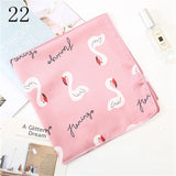 50*50cm Satin Silk Scarf Fashion Women Neck Scarf Print Square Flight Attendants Handkerchief Rings Lady Hair Scarf - THE PLACE TO BE !!