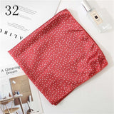 50*50cm Satin Silk Scarf Fashion Women Neck Scarf Print Square Flight Attendants Handkerchief Rings Lady Hair Scarf - THE PLACE TO BE !!