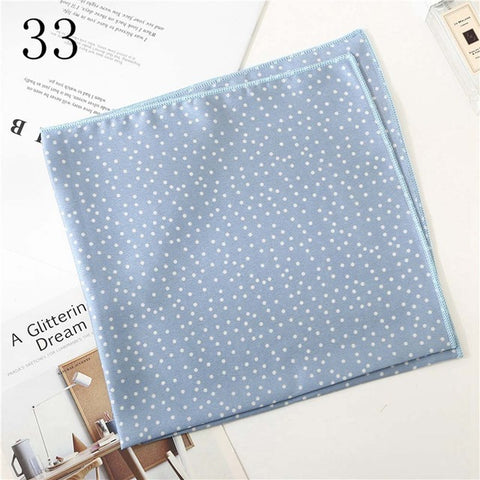 50*50cm Satin Silk Scarf Fashion Women Neck Scarf Print Square Flight Attendants Handkerchief Rings Lady Hair Scarf