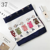 50*50cm Satin Silk Scarf Fashion Women Neck Scarf Print Square Flight Attendants Handkerchief Rings Lady Hair Scarf - THE PLACE TO BE !!