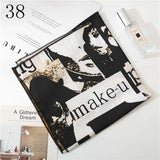 50*50cm Satin Silk Scarf Fashion Women Neck Scarf Print Square Flight Attendants Handkerchief Rings Lady Hair Scarf - THE PLACE TO BE !!