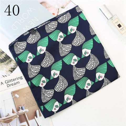 50*50cm Satin Silk Scarf Fashion Women Neck Scarf Print Square Flight Attendants Handkerchief Rings Lady Hair Scarf