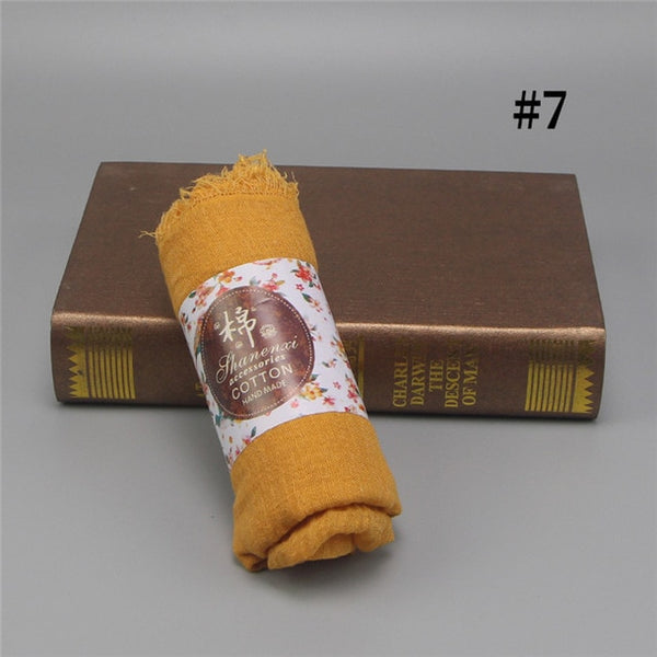 wholesale price 70*180cm women muslim crinkle hijab scarf femme musulman soft cotton headscarf islamic hijab shawls and wraps