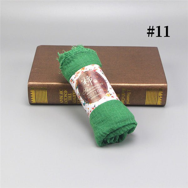 wholesale price 70*180cm women muslim crinkle hijab scarf femme musulman soft cotton headscarf islamic hijab shawls and wraps