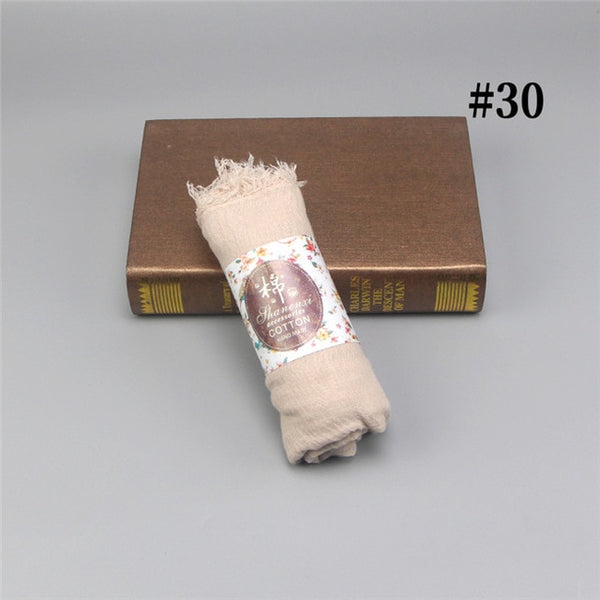 wholesale price 70*180cm women muslim crinkle hijab scarf femme musulman soft cotton headscarf islamic hijab shawls and wraps